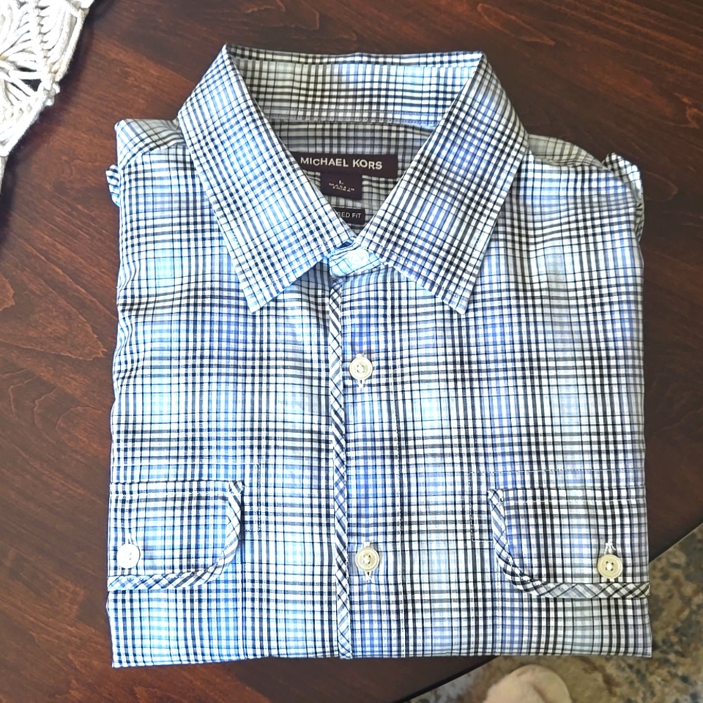 Michael Kors mens long sleeve shirt